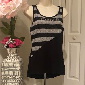 bebe striped tank